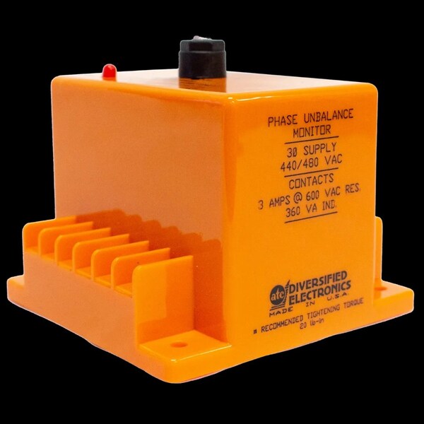Phase Unbalance And Loss MonitorRelay, 120VAC